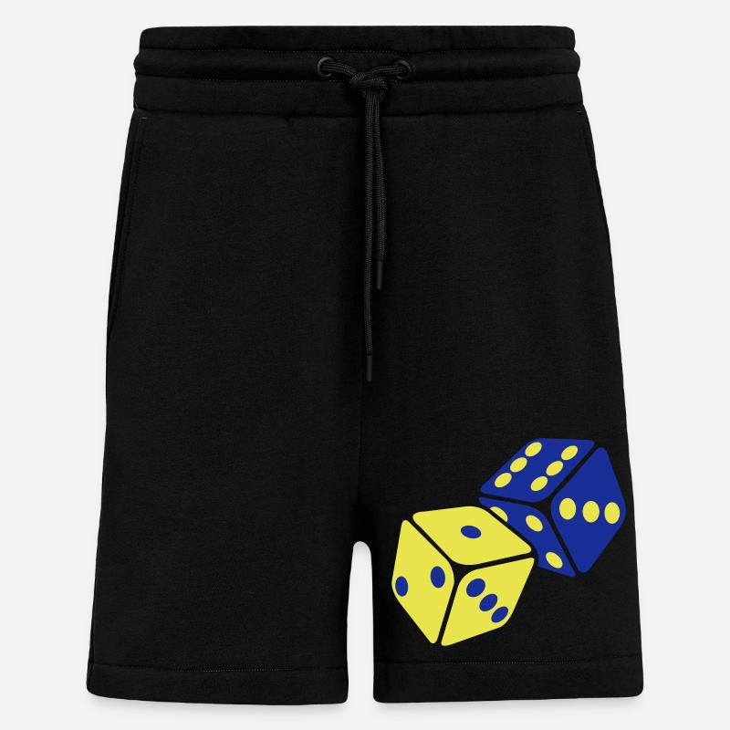 Cube - Short bio décontracté fabriqué en UE - SOLID BLACK