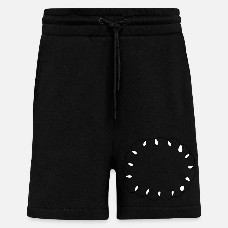 Squiggle speech bubble - Shorts - made by SPREAD - SOLID BLACK