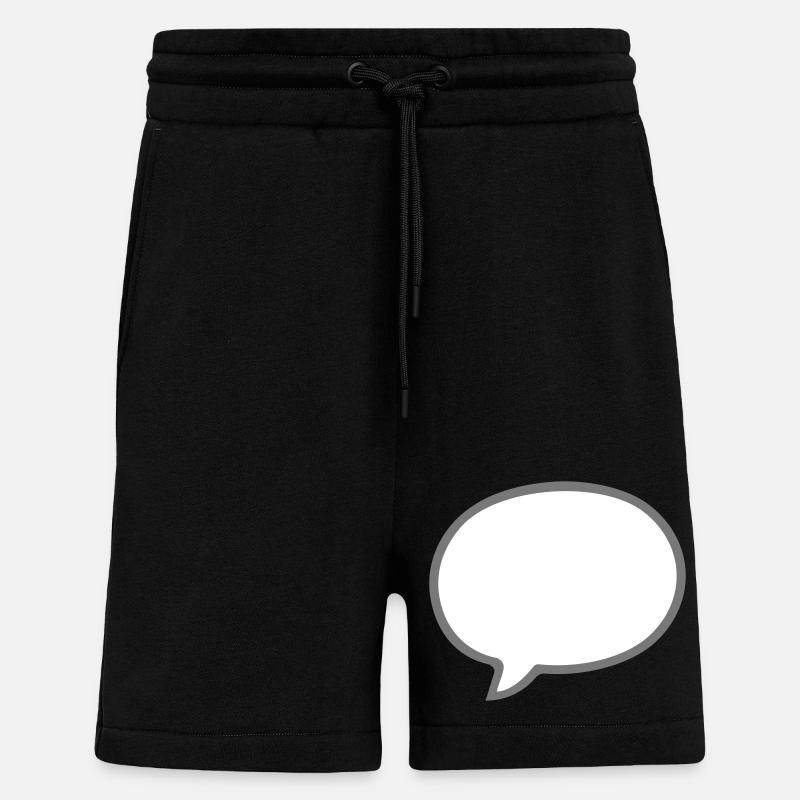 Comic design speech bubble - Shorts - made by SPREAD - SOLID BLACK