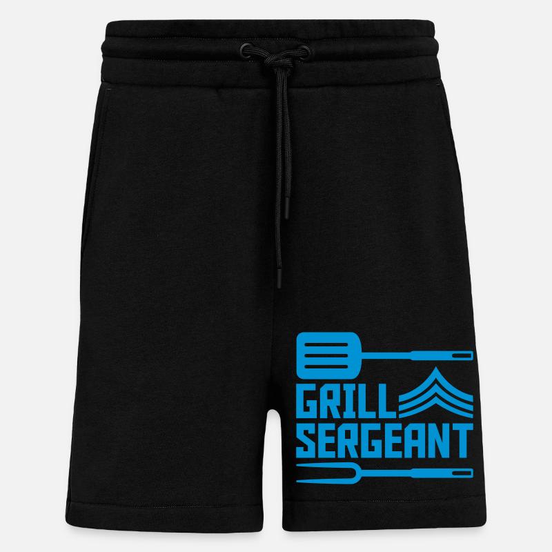 Grill Sergeant Pfannenwender Grillgabel - Shorts - made by SPREAD - SOLID BLACK