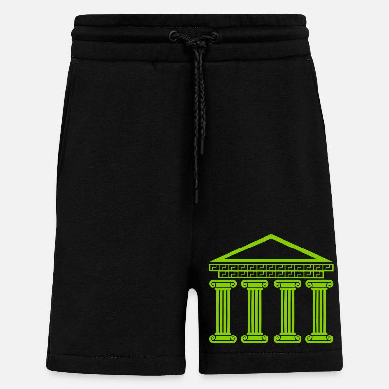 griechisches antikes gebäude - Shorts - made by SPREAD - SOLID BLACK