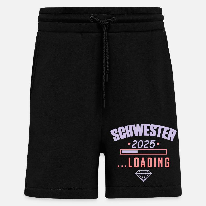 schwester 2025 loading - Shorts - made by SPREAD - SOLID BLACK
