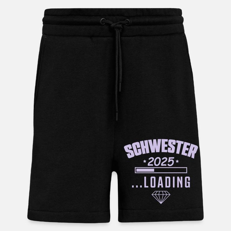 Schwester 2025 Loading - Shorts - made by SPREAD - SOLID BLACK