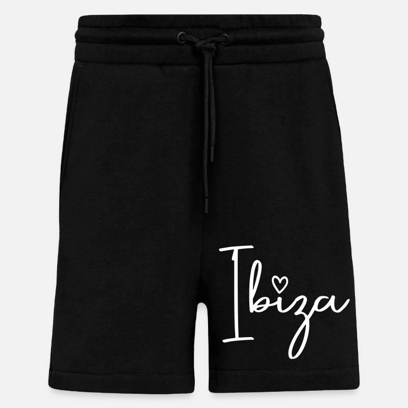 Ibiza Heart - Shorts - made by SPREAD - SOLID BLACK