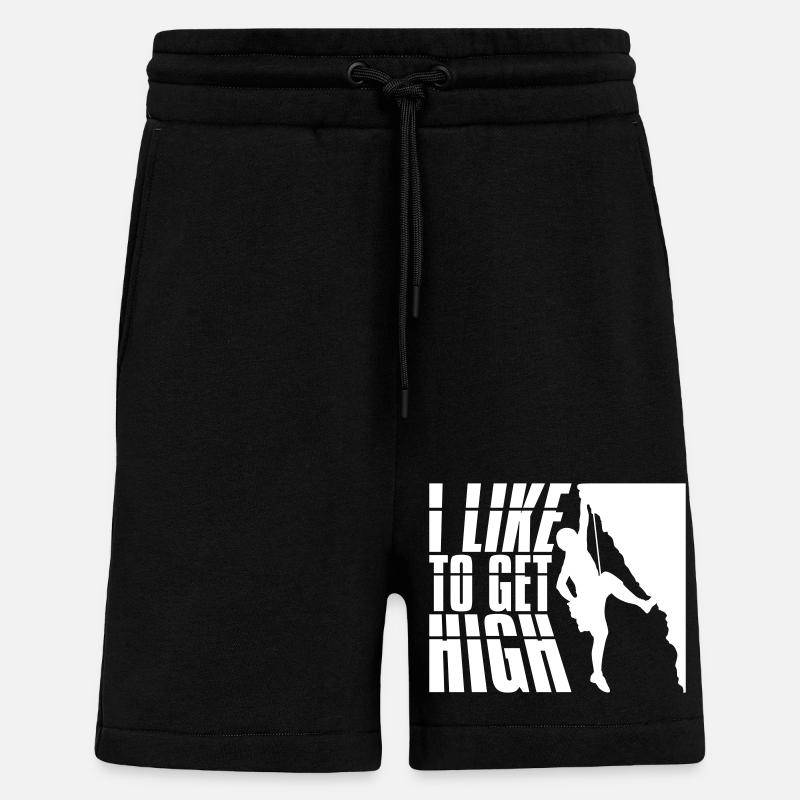 aiment se défoncer - Short bio décontracté fabriqué en UE - SOLID BLACK