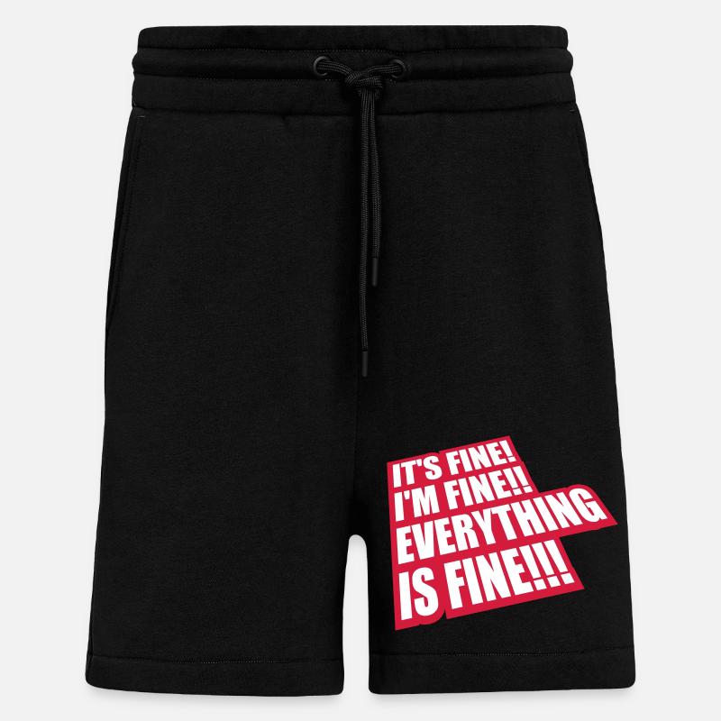 Tout va bien devis - Short bio décontracté fabriqué en UE - SOLID BLACK