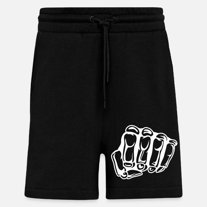 skull faust - Shorts - made by SPREAD - SOLID BLACK