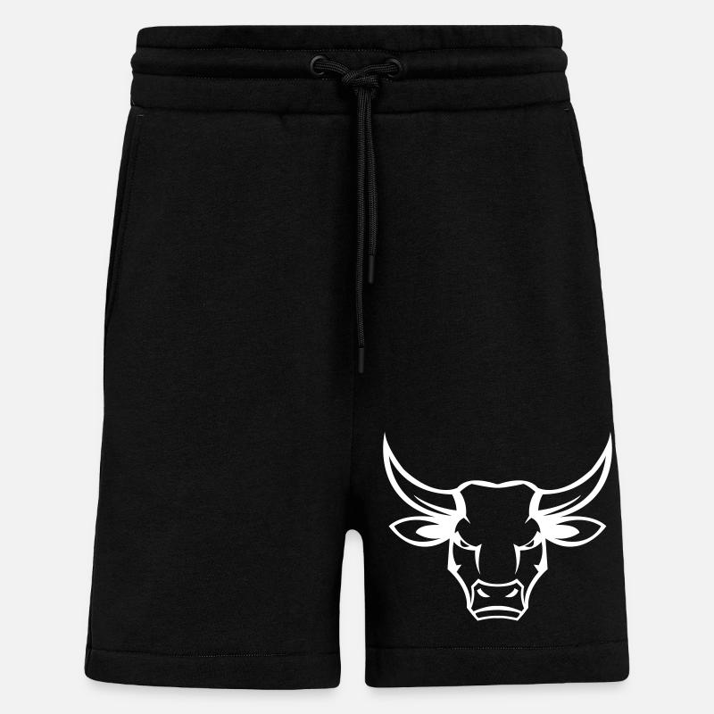 Taureau Taureau - Short bio décontracté fabriqué en UE - SOLID BLACK