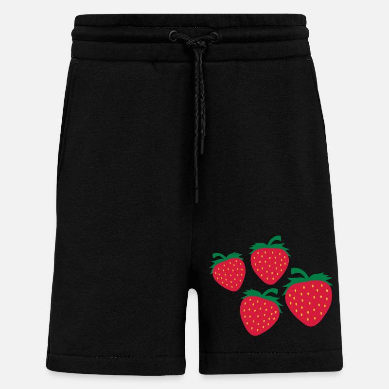 4 Leckere Erdbeere - Shorts - made by SPREAD - SOLID BLACK