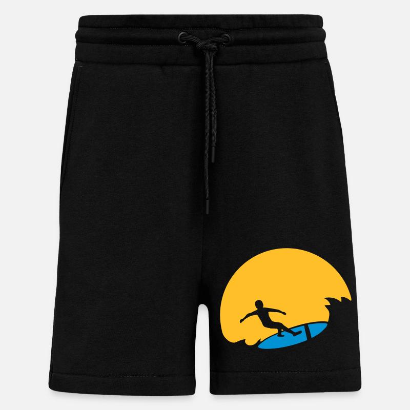 Sonne Welle Surfer - Shorts - made by SPREAD - SOLID BLACK