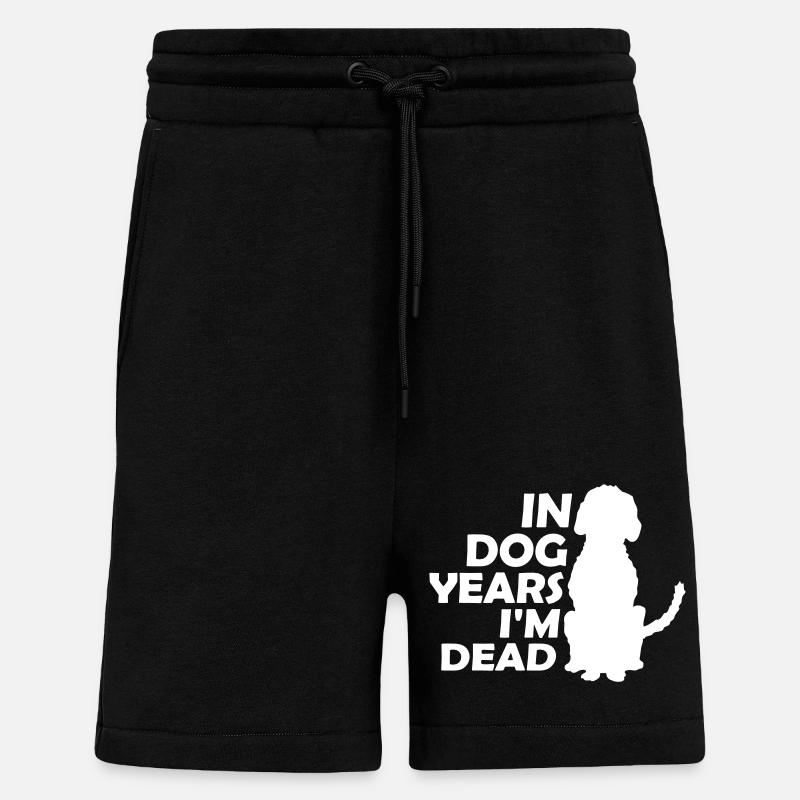 in dog years Dead - Shorts - made by SPREAD - SOLID BLACK