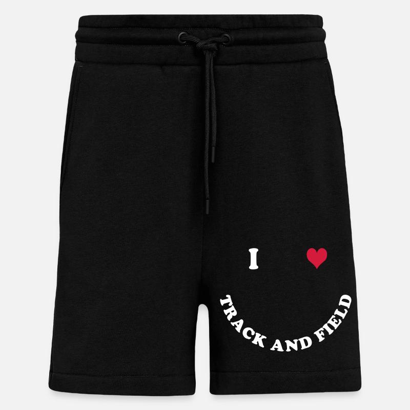 Athlétisme - Short bio décontracté fabriqué en UE - SOLID BLACK