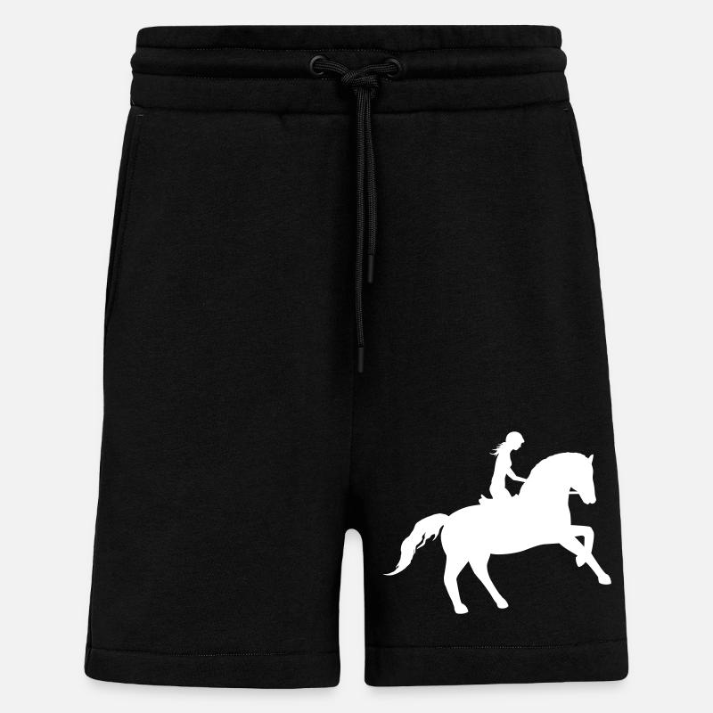 L’élégance équestre - Short bio décontracté fabriqué en UE - SOLID BLACK