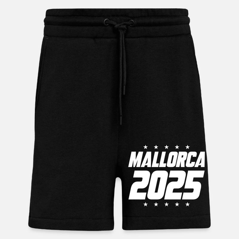 Majorque 2025 - Short bio décontracté fabriqué en UE - SOLID BLACK