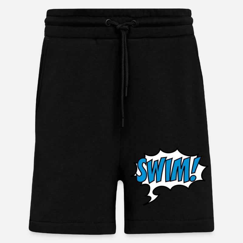 nage - Short bio décontracté fabriqué en UE - SOLID BLACK