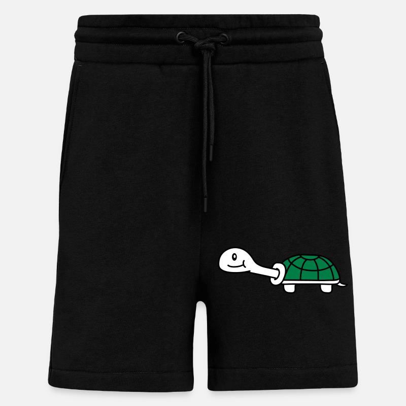Cute Turtle - Shorts - made by SPREAD - SOLID BLACK
