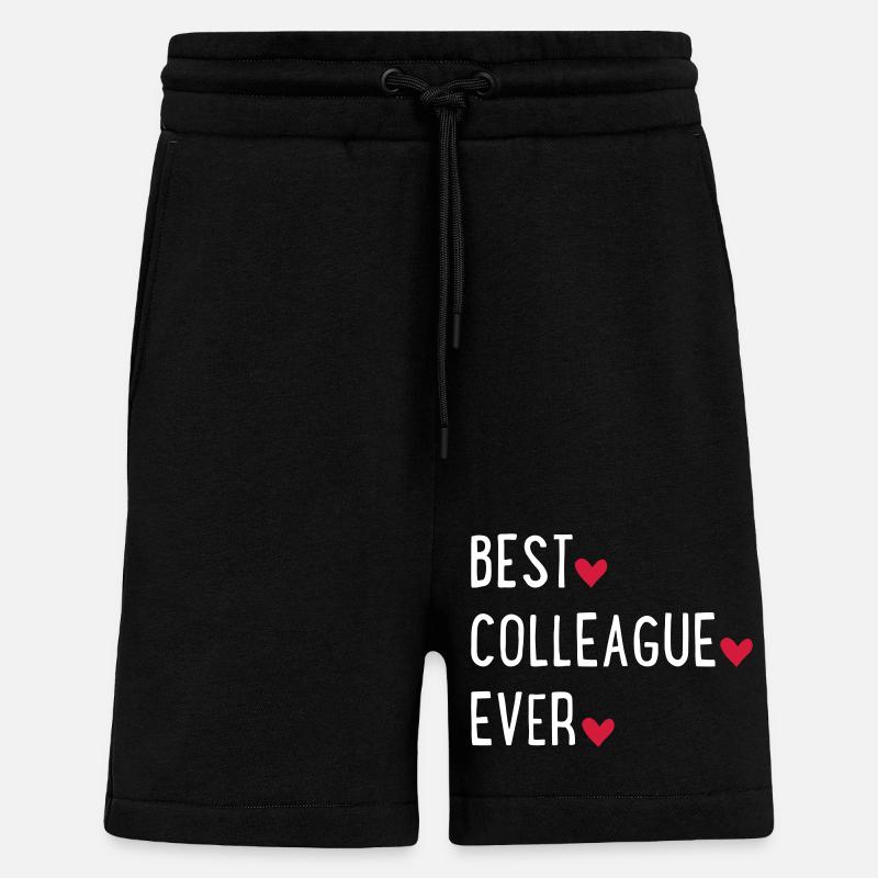 Collègue - Short bio décontracté fabriqué en UE - SOLID BLACK