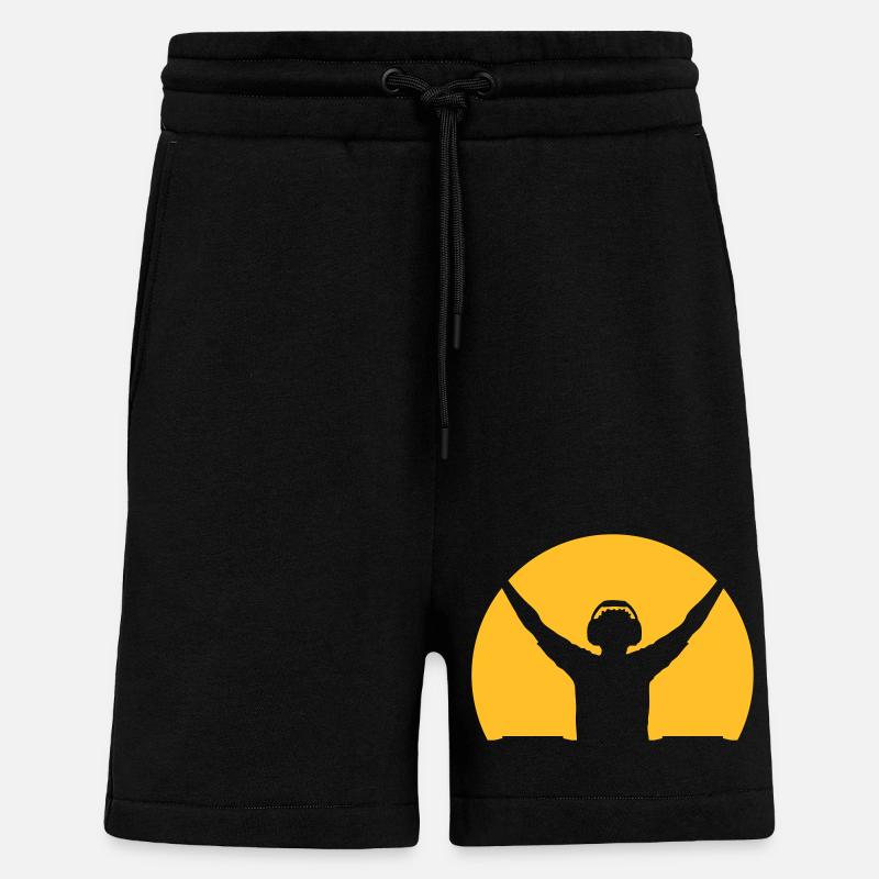 Sonne Silhouette DJ - Shorts - made by SPREAD - SOLID BLACK