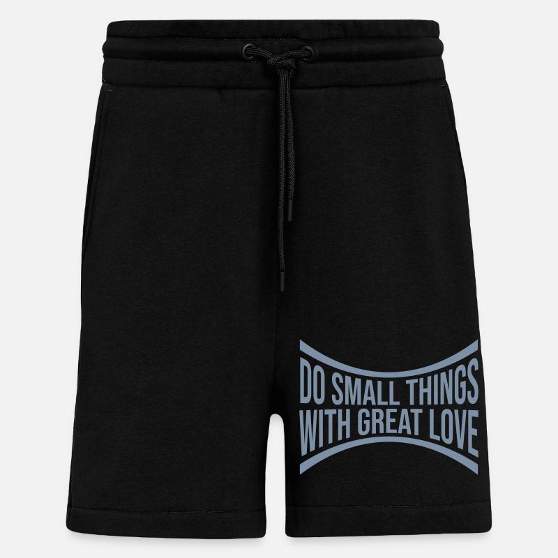 Zitat do small things - Shorts - made by SPREAD - SOLID BLACK