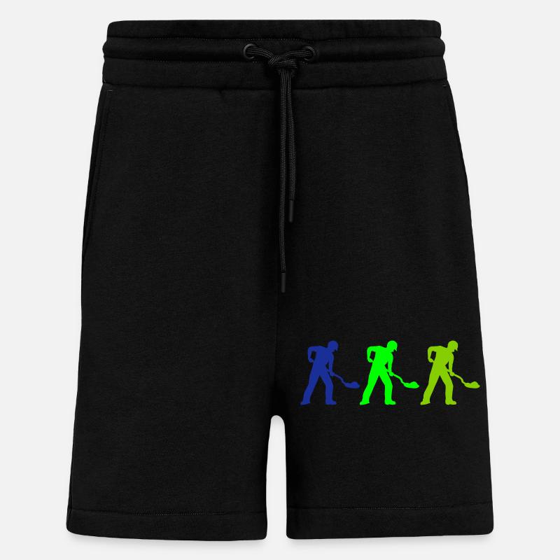 Ouvrier du bâtiment 3 - Short bio décontracté fabriqué en UE - SOLID BLACK