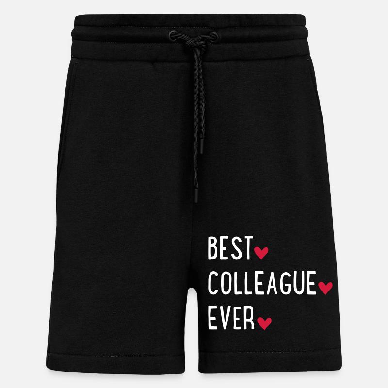 Meilleur collègue - Short bio décontracté fabriqué en UE - SOLID BLACK