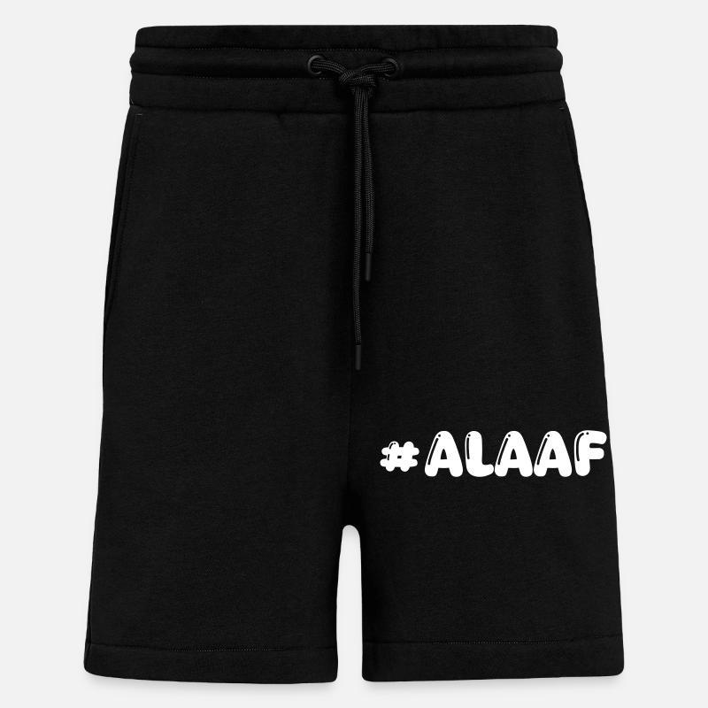alaaf - Short bio décontracté fabriqué en UE - SOLID BLACK
