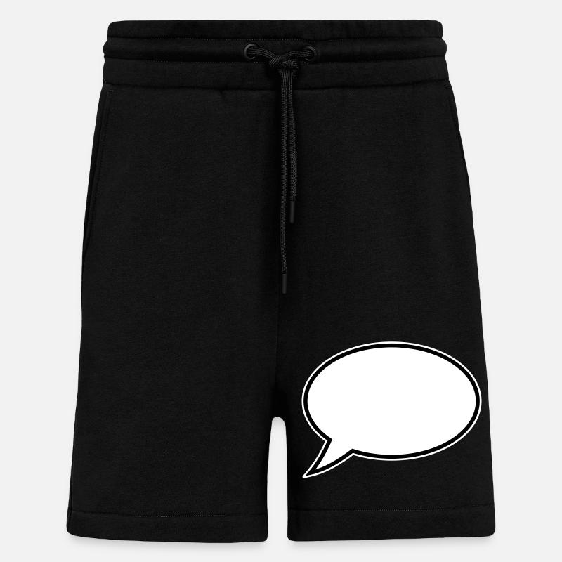 Sprechblase Design - Shorts - made by SPREAD - SOLID BLACK