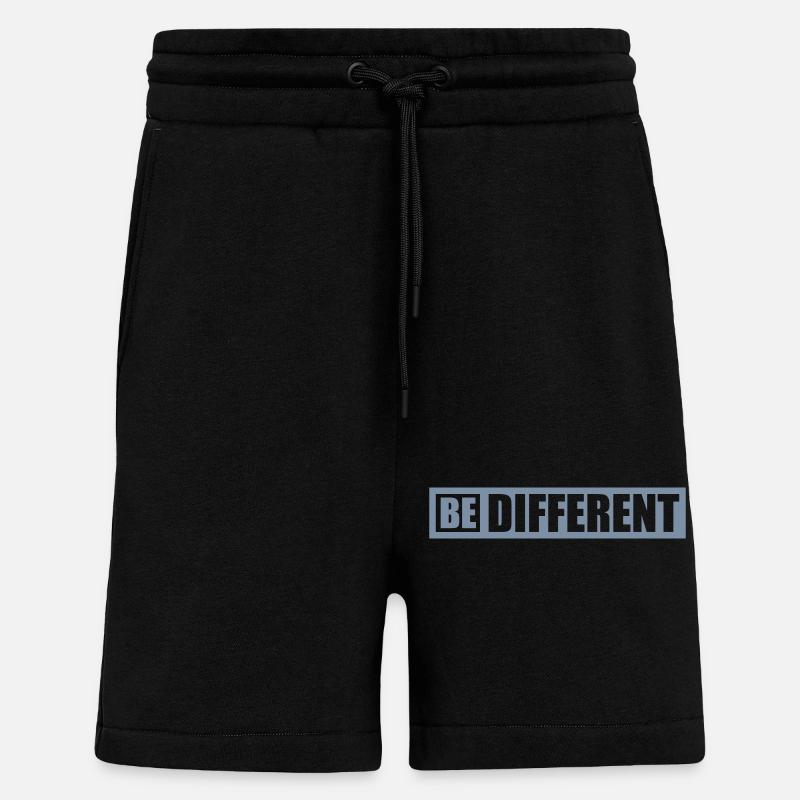 Be different Logo Design - Shorts - made by SPREAD - SOLID BLACK