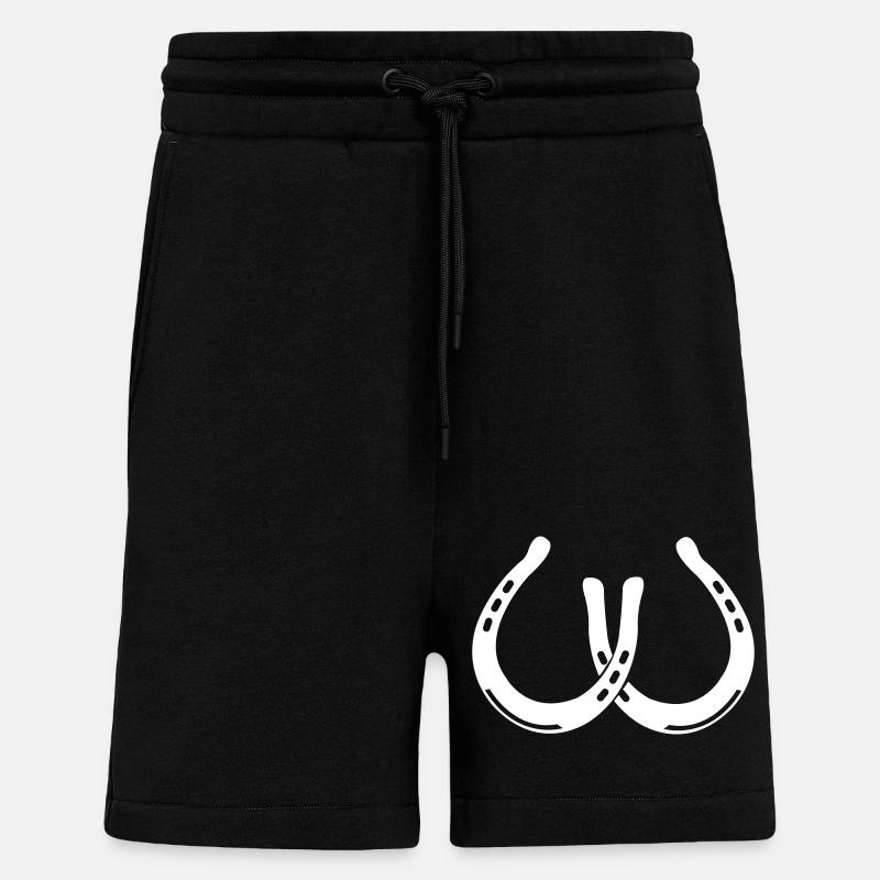 hufeisen 2 - Shorts - made by SPREAD - SOLID BLACK