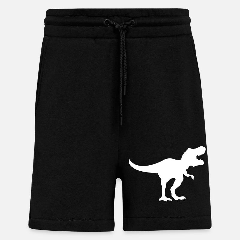 dinosaurier trex - Shorts - made by SPREAD - SOLID BLACK