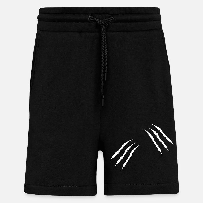 Griffes 2 - Short bio décontracté fabriqué en UE - SOLID BLACK