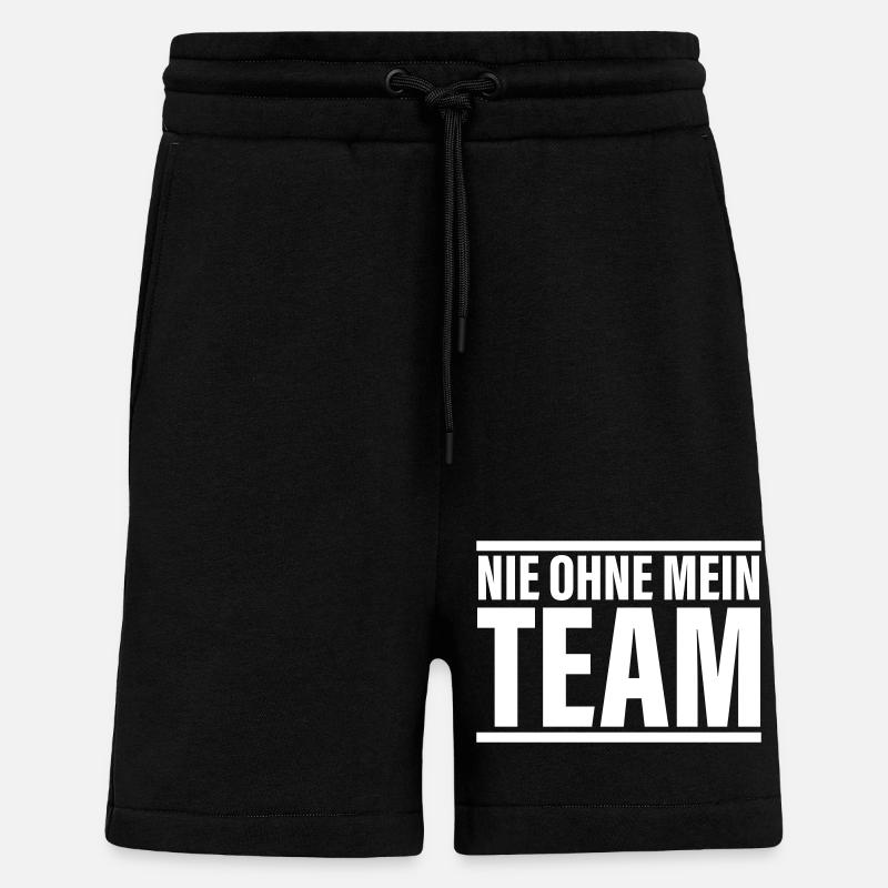 team nie - Shorts - made by SPREAD - SOLID BLACK