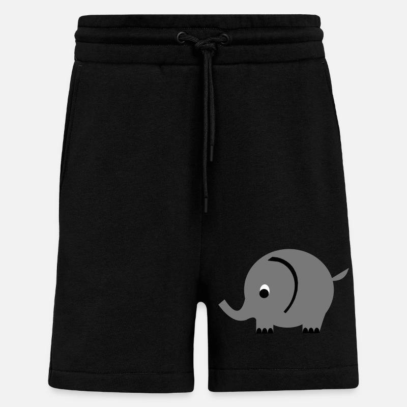 elephant - Shorts - made by SPREAD - SOLID BLACK