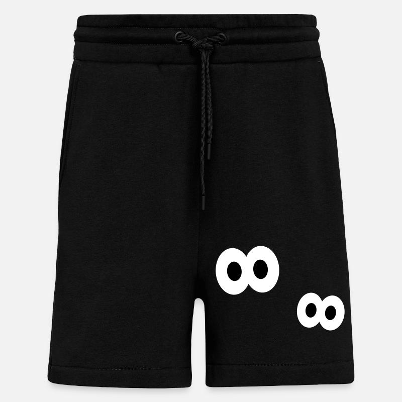 yeux - Short bio décontracté fabriqué en UE - SOLID BLACK