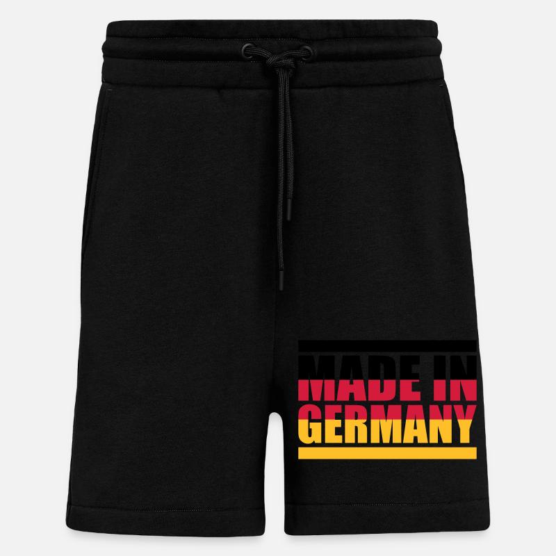 Fabriqué en Allemagne - Short bio décontracté fabriqué en UE - SOLID BLACK