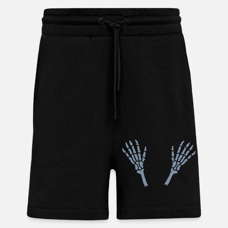 Abgetrennte Skelett Hände Knochen - Shorts - made by SPREAD - SOLID BLACK