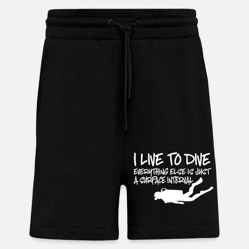 dive - Shorts - made by SPREAD - SOLID BLACK
