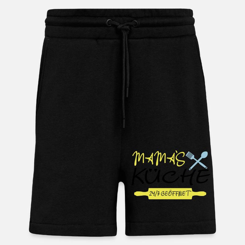 Mamas Küche 24h - Shorts - made by SPREAD - SOLID BLACK