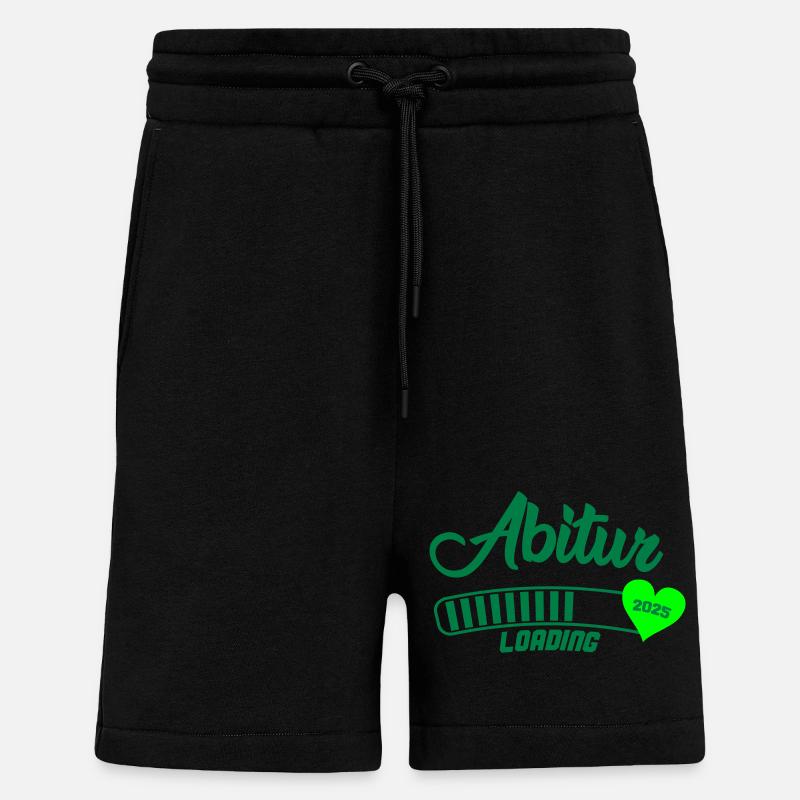 Abitur Loading 2025 - Short bio décontracté fabriqué en UE - SOLID BLACK