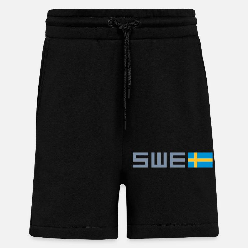 Suède - Short bio décontracté fabriqué en UE - SOLID BLACK