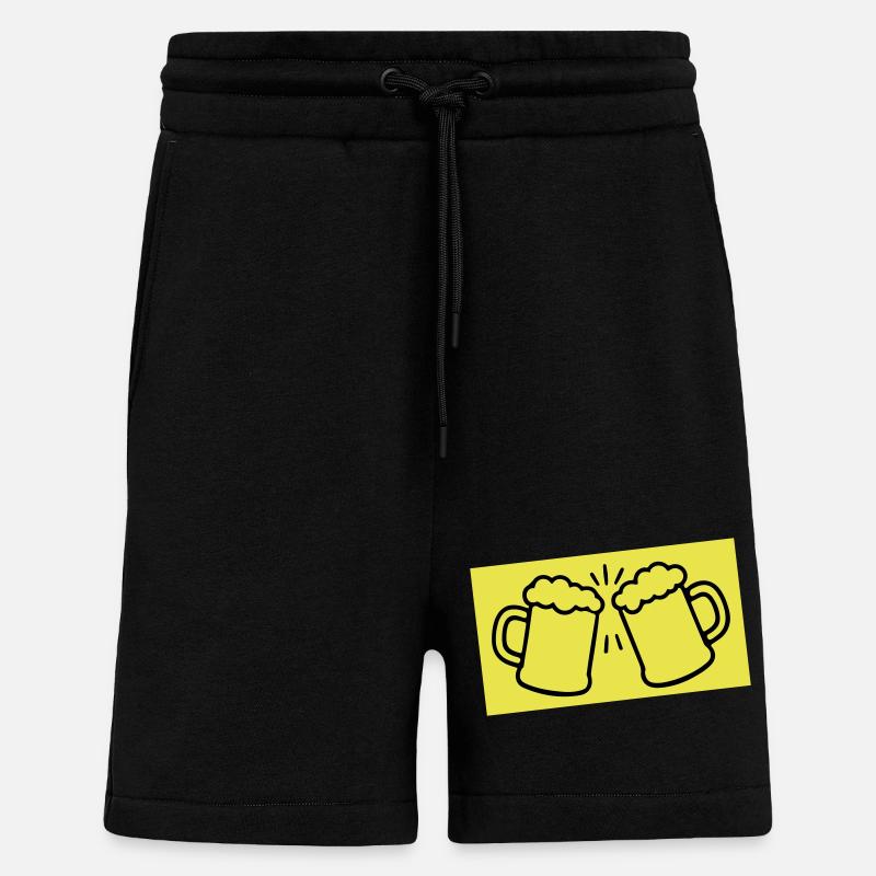 Beer Glass Beer Icon - Shorts - made by SPREAD - SOLID BLACK