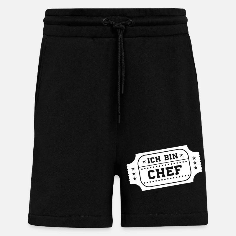 ich bin chef - Shorts - made by SPREAD - SOLID BLACK