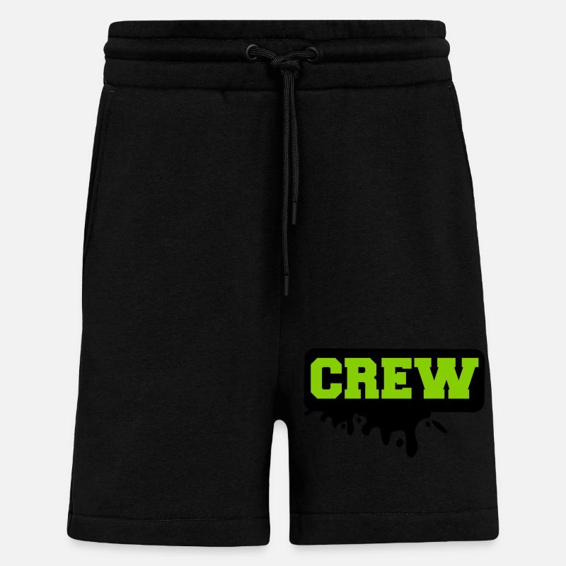 équipage - Short bio décontracté fabriqué en UE - SOLID BLACK