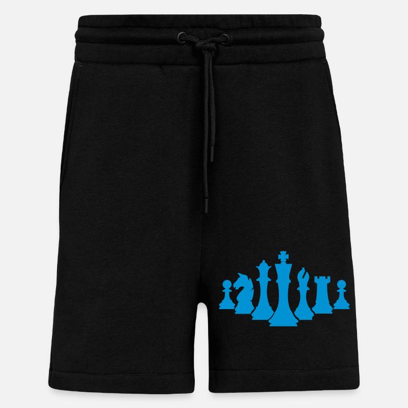 schachfiguren schach - Shorts - made by SPREAD - SOLID BLACK