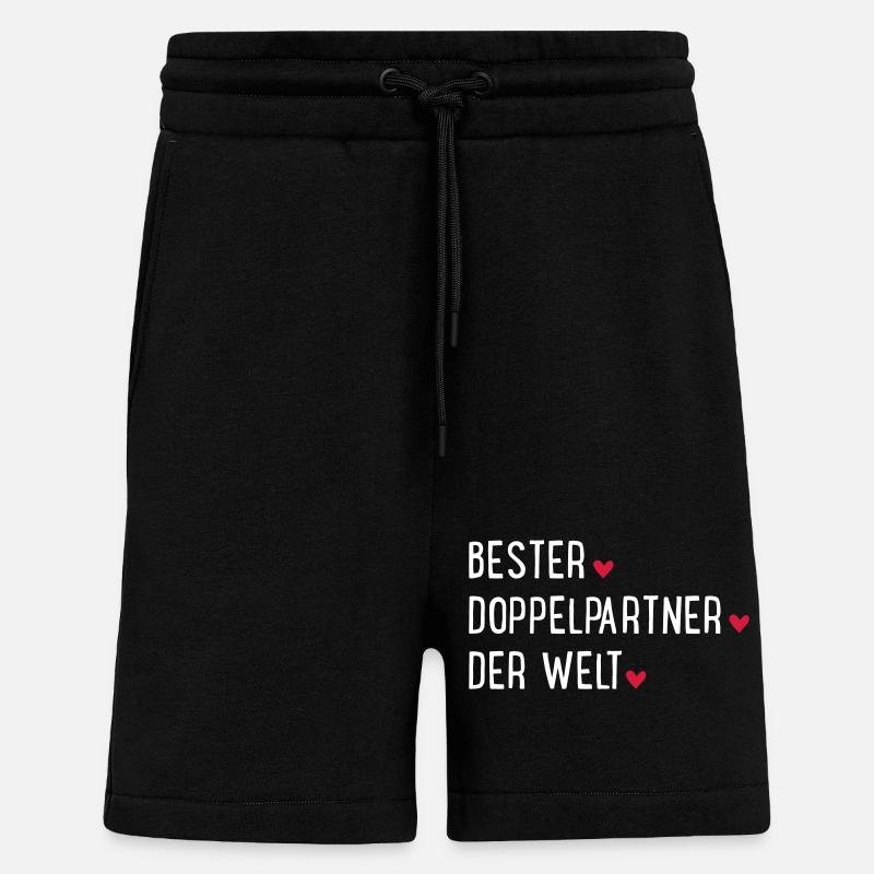 Bester Doppelpartner der Welt - Shorts - made by SPREAD - SOLID BLACK