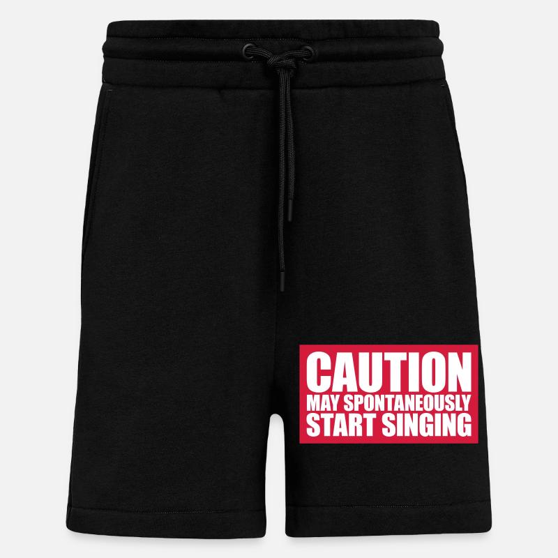 may spontaneously start singing - Shorts - made by SPREAD - SOLID BLACK