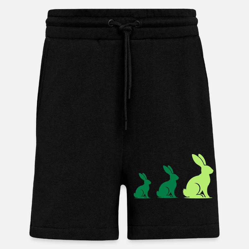 Rabbit Rabbit 3 - Shorts - made by SPREAD - SOLID BLACK