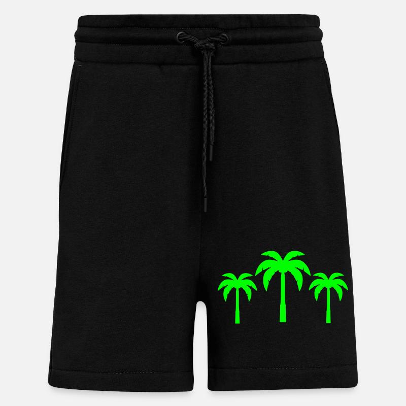 palmen - Shorts - made by SPREAD - SOLID BLACK