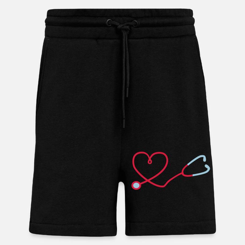 2541614 132910789 Stethoskop - Shorts - made by SPREAD - SOLID BLACK