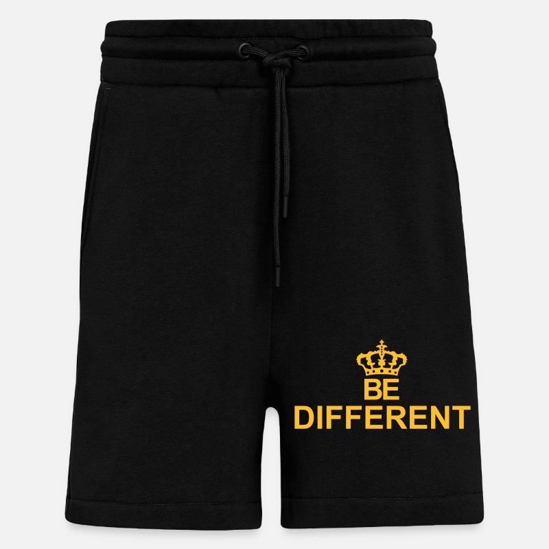 Be different Logo Design - Shorts - made by SPREAD - SOLID BLACK